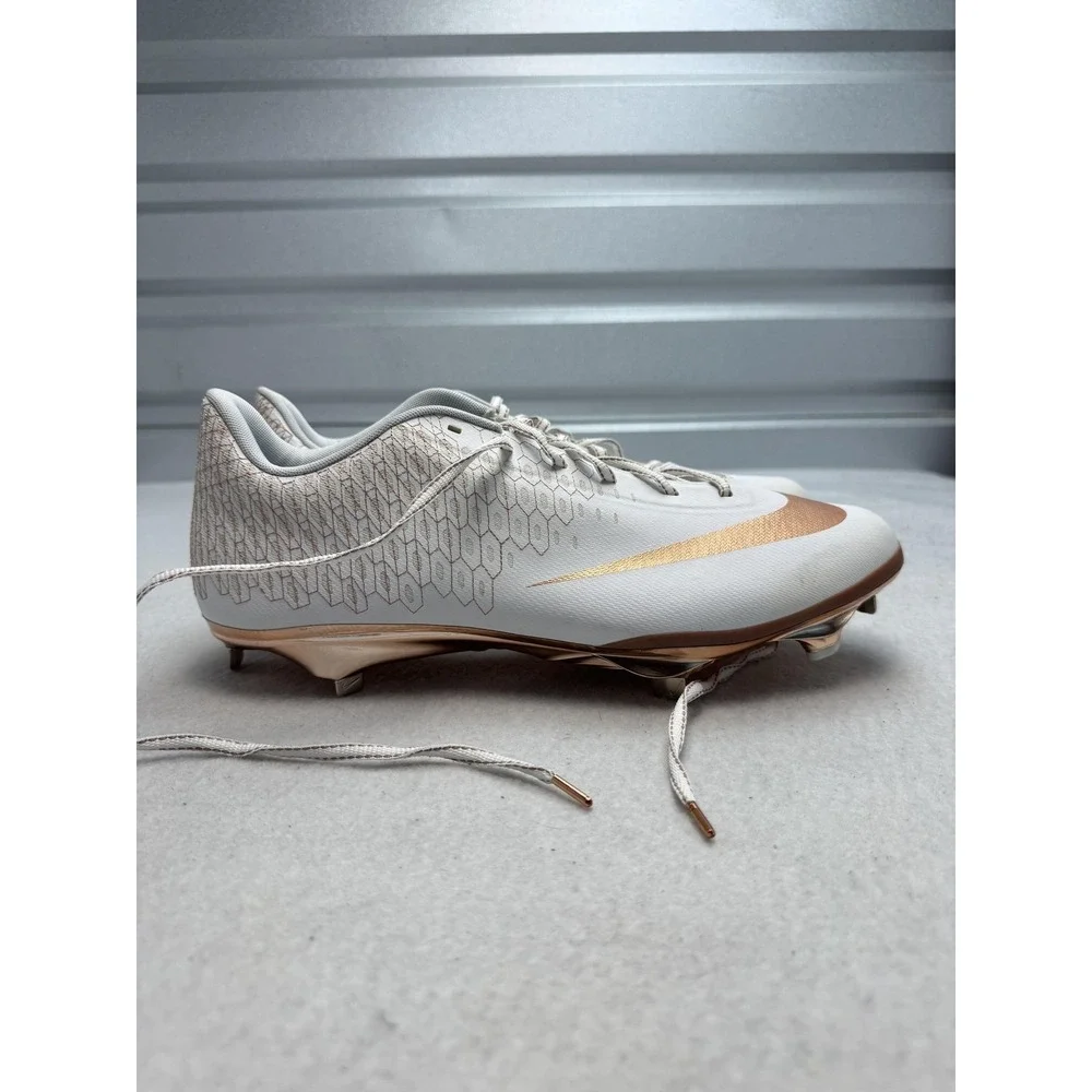 Nike Vapor Ultrafly Elite Football Cleats Mens Sz 14 White Chrome Metallic